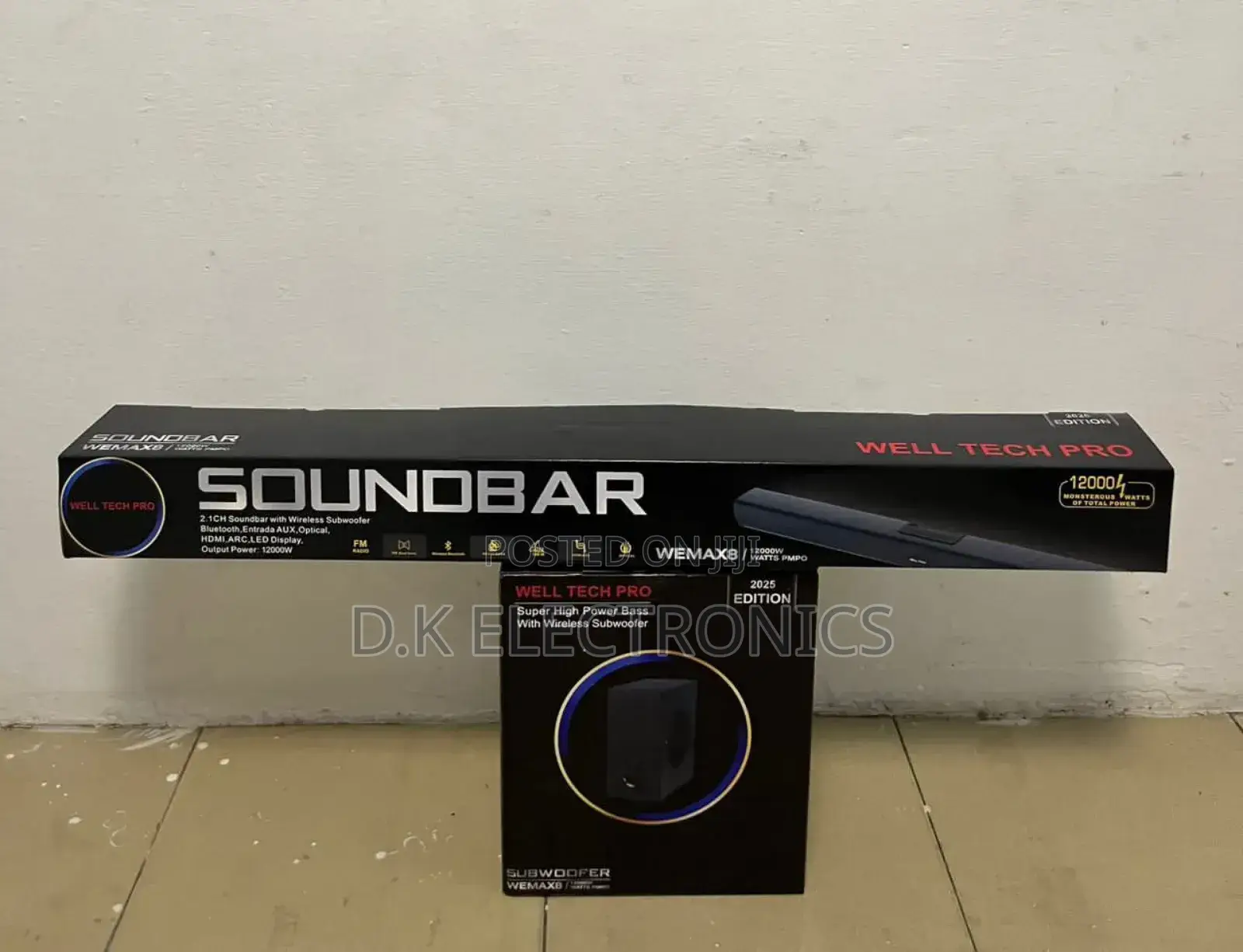 Well Tech Wireless 12000 Watts Soundbar