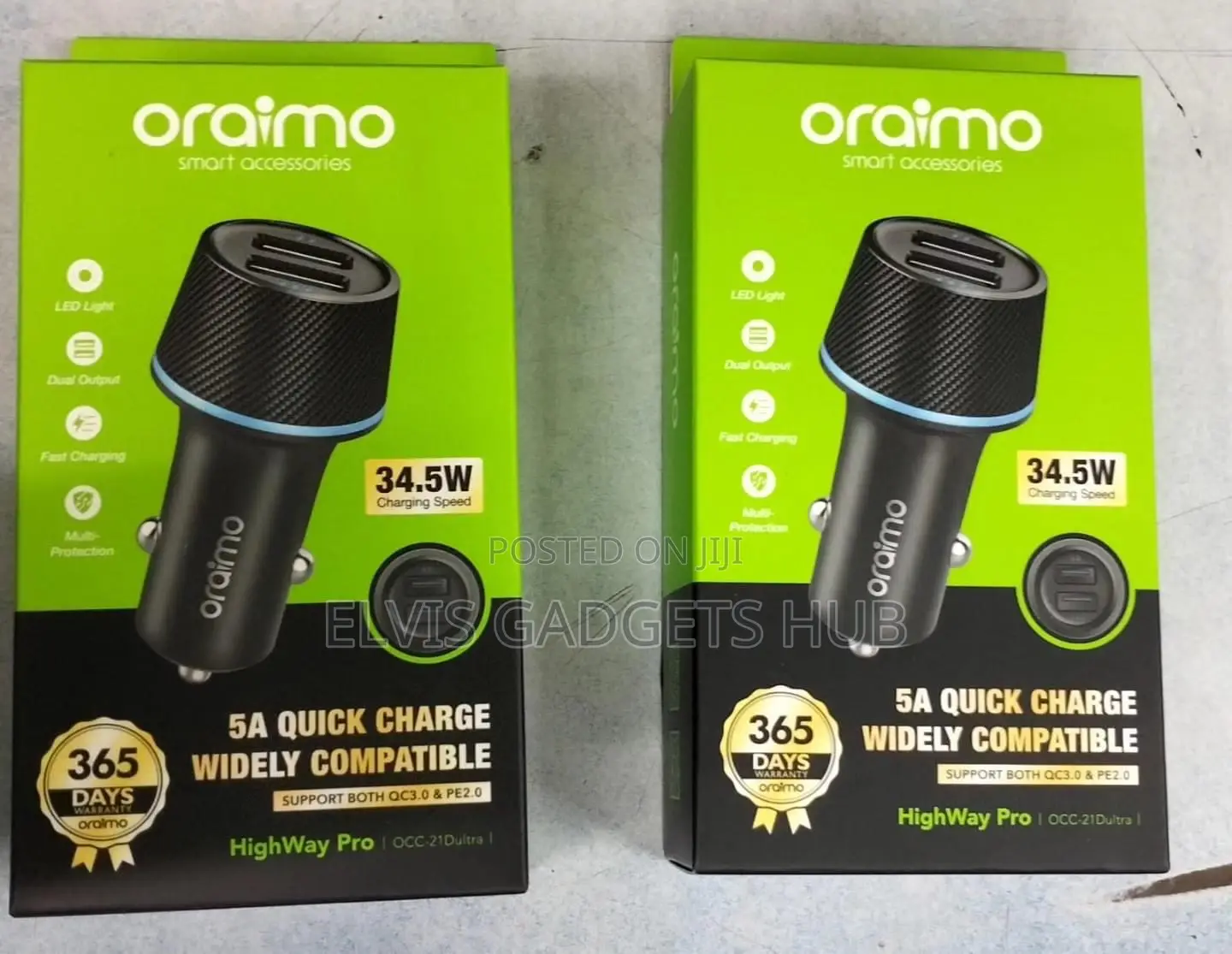 Oraimo Highway OCC-21D Car Charger