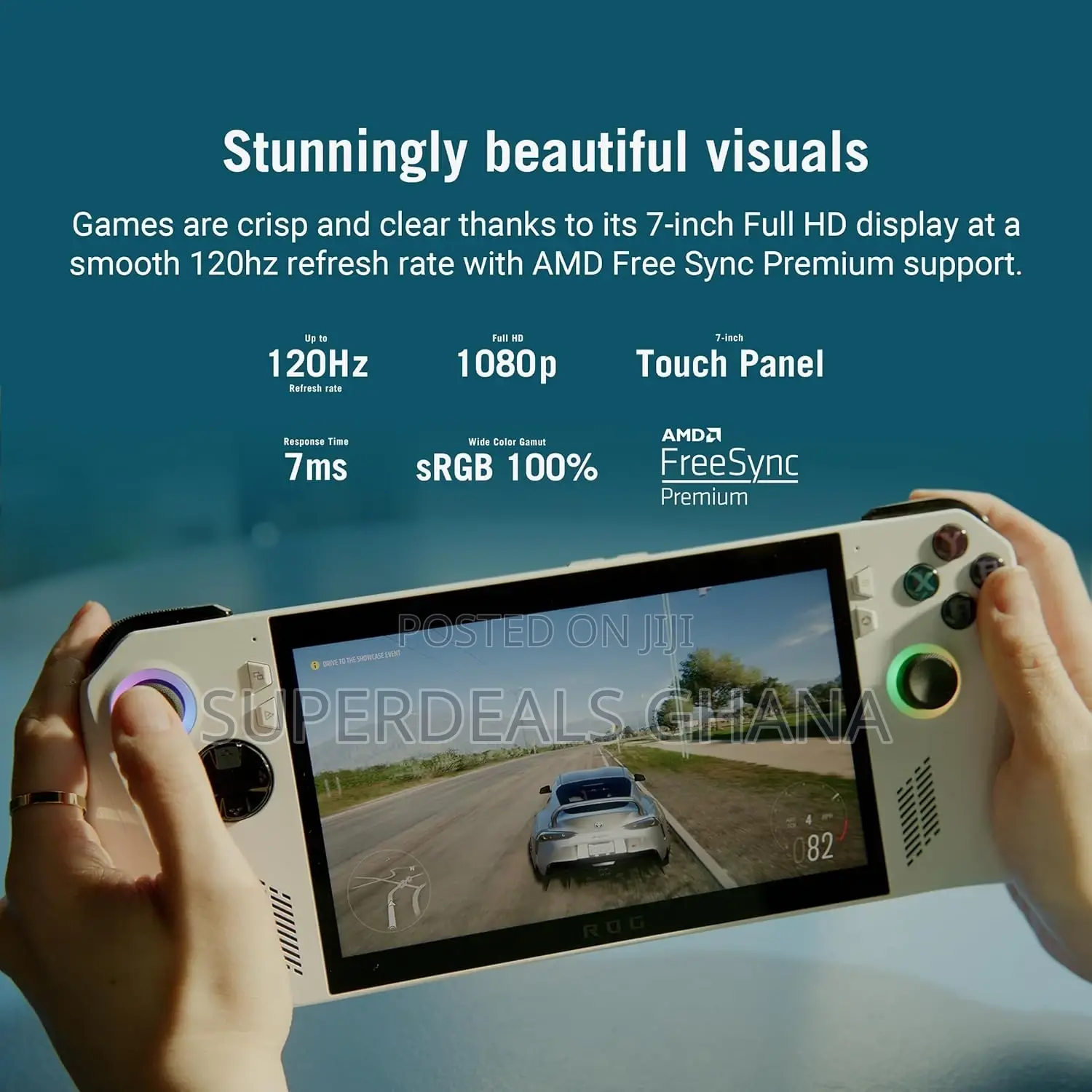 ASUS ROG Ally 7" 120hz Gaming Handheld 512gb