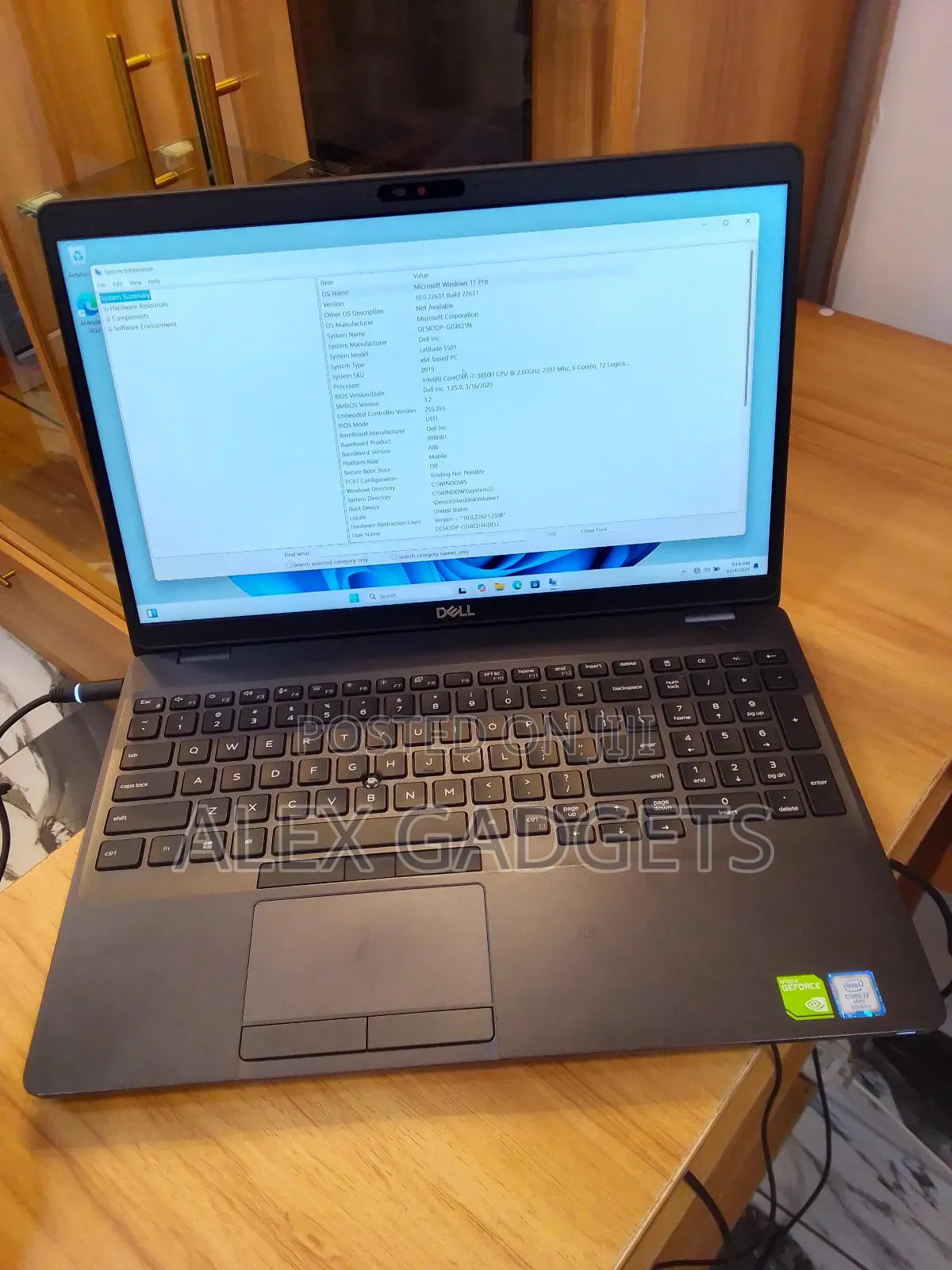 Laptop Dell Latitude 5501 16GB Intel Core I7 SSD 512GB