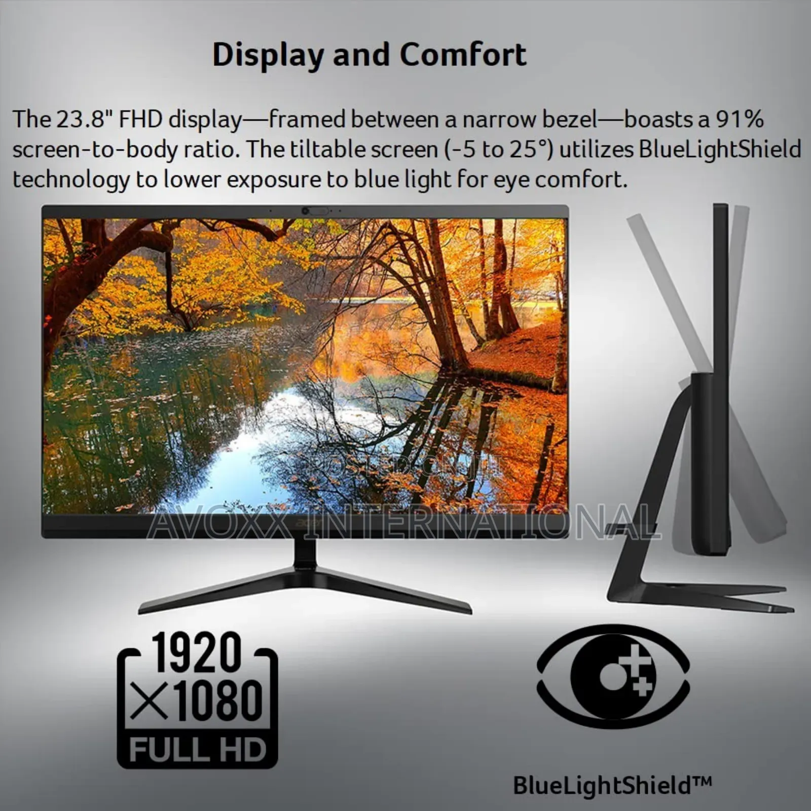 Acer Aspire C24-Aio Desktop All-in-One | 23.8" |12th Gen Intel Core I3