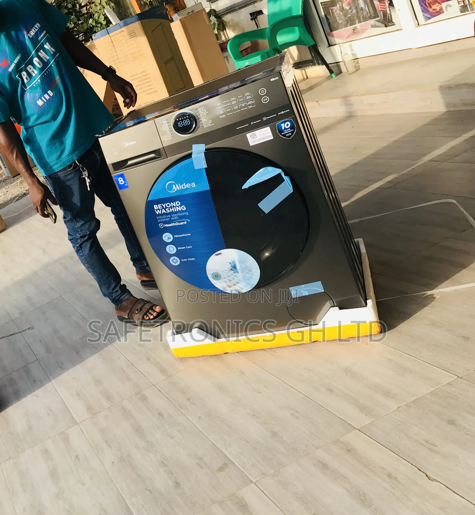 Midea Auto Clean Front Load 8kg Full Auto Washingmachine