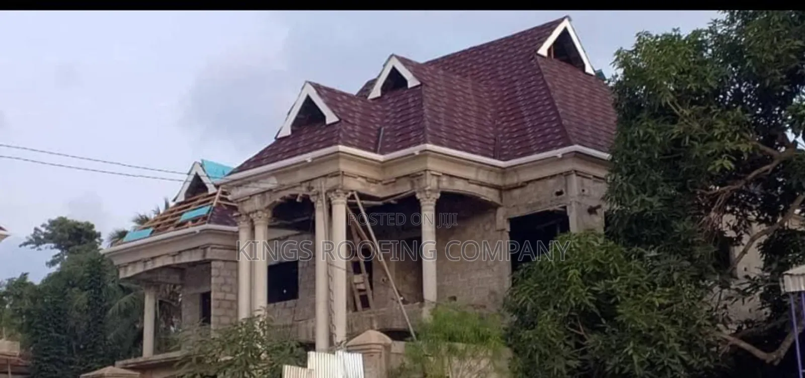Alu-Zinc Roof , Rain Gutter and Wood-Work Structure in Accra