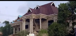 Alu-Zinc Roof , Rain Gutter and Wood-Work Structure in Accra