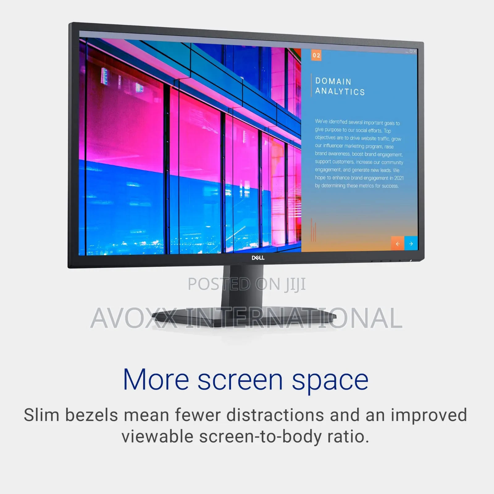 Dell SE2722HX Monitor - 27 Inch FHD (1920 X 1080) 16:9 Ratio
