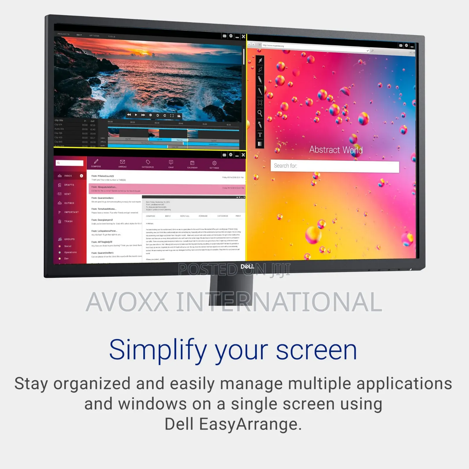 Dell SE2722HX Monitor - 27 Inch FHD (1920 X 1080) 16:9 Ratio