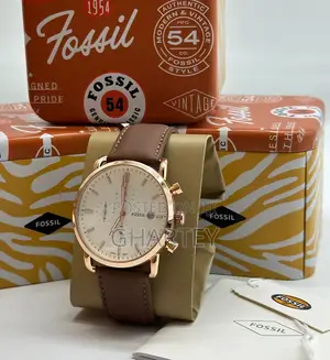 Photo - Fossil Chronograph Brown Leather Strap Watch
