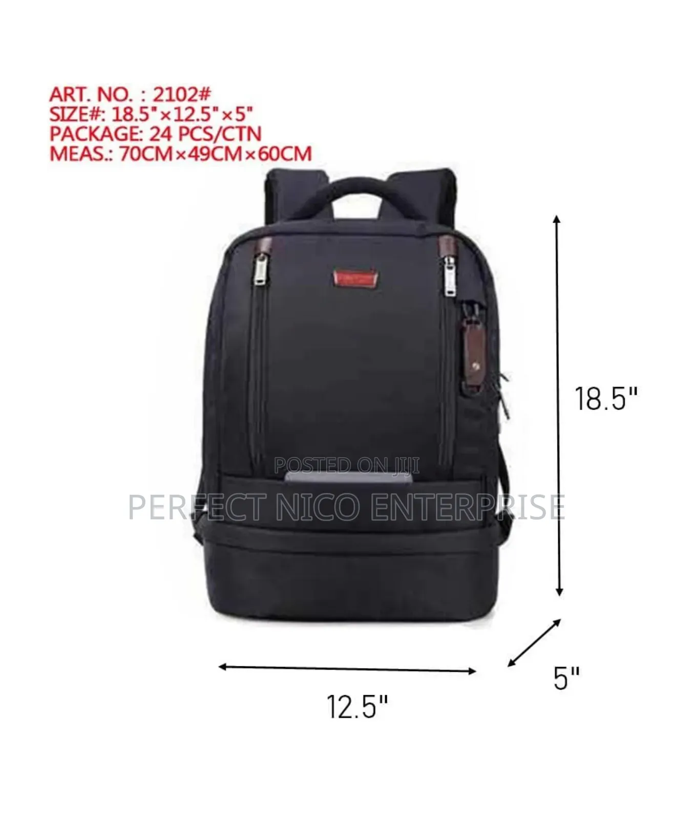 Unisex Backpack School Bag Large Casual Nylon Waterproof
