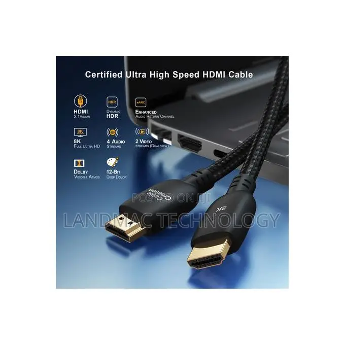 Certified Ultra High Speed Hdmi Cable - Black - 3 M