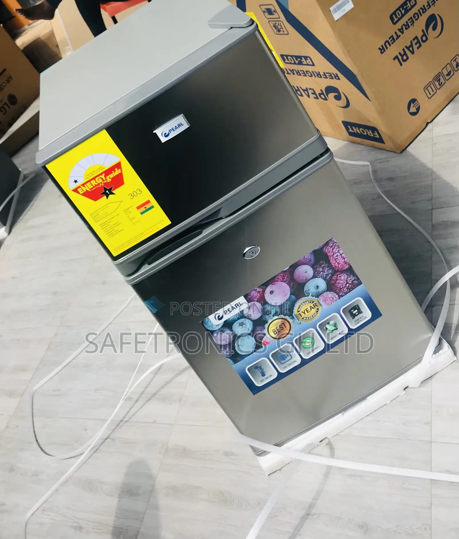 Available Top Mount Double Door Pearl Pf-10t Fridge