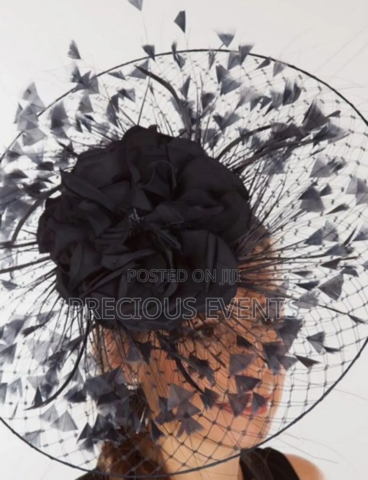Black Fascinators and Black Turbans