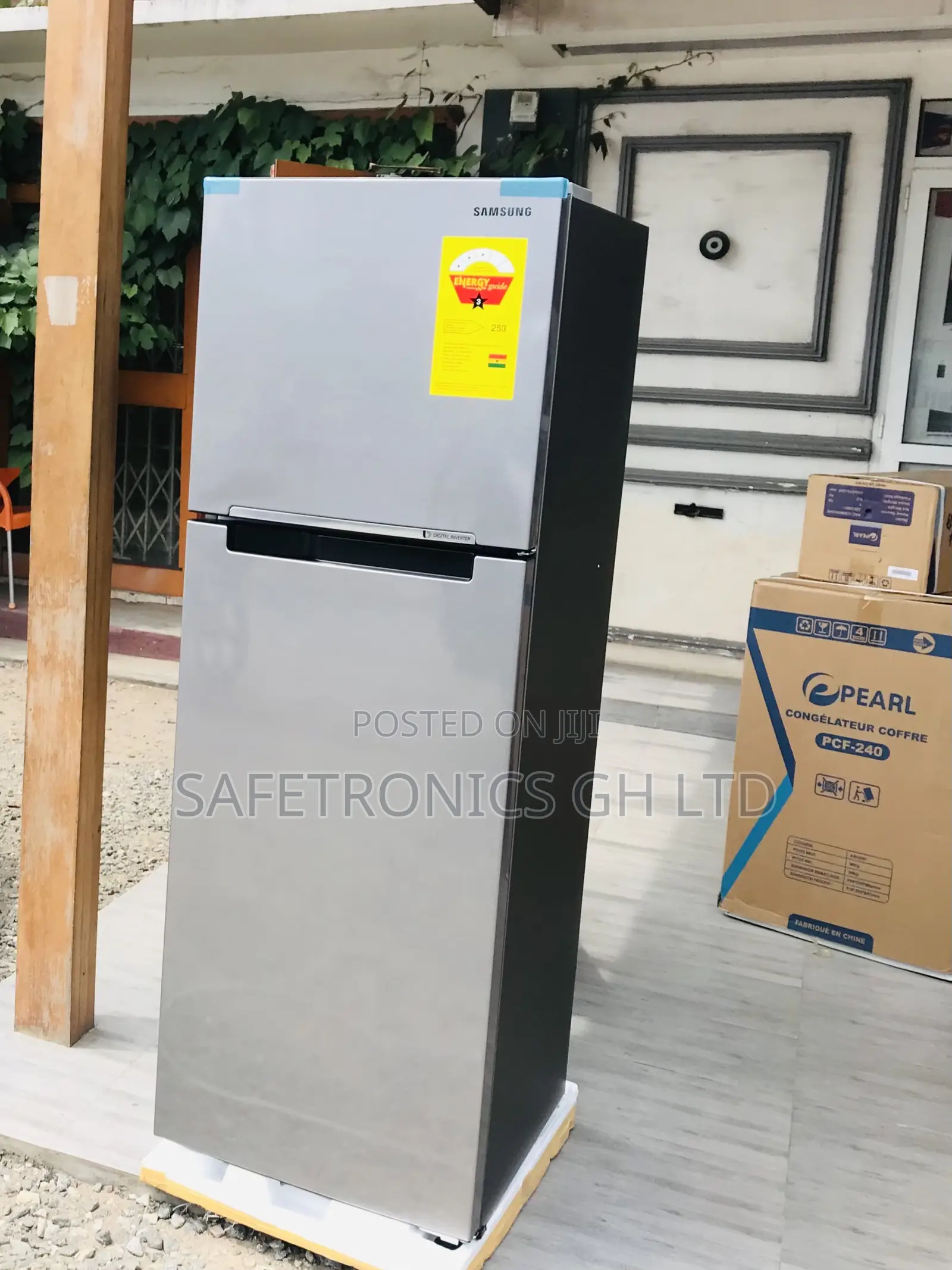 Authentic Top Mount 301 Liters Double Door Gray Samsung