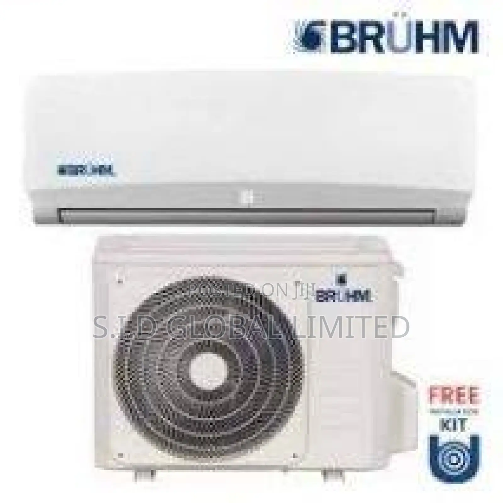 Beat the Heat With Bruhm 1.0hp Split R410A 9000 Btu AC