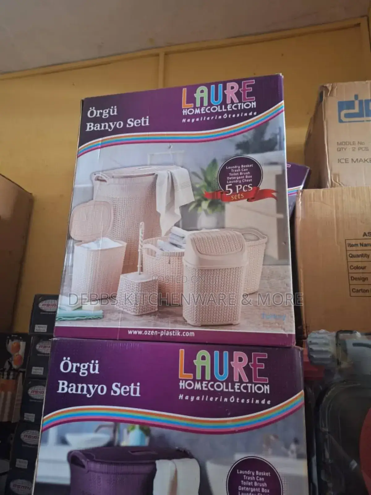 5pcs Laure Homecollection Laundry Sets