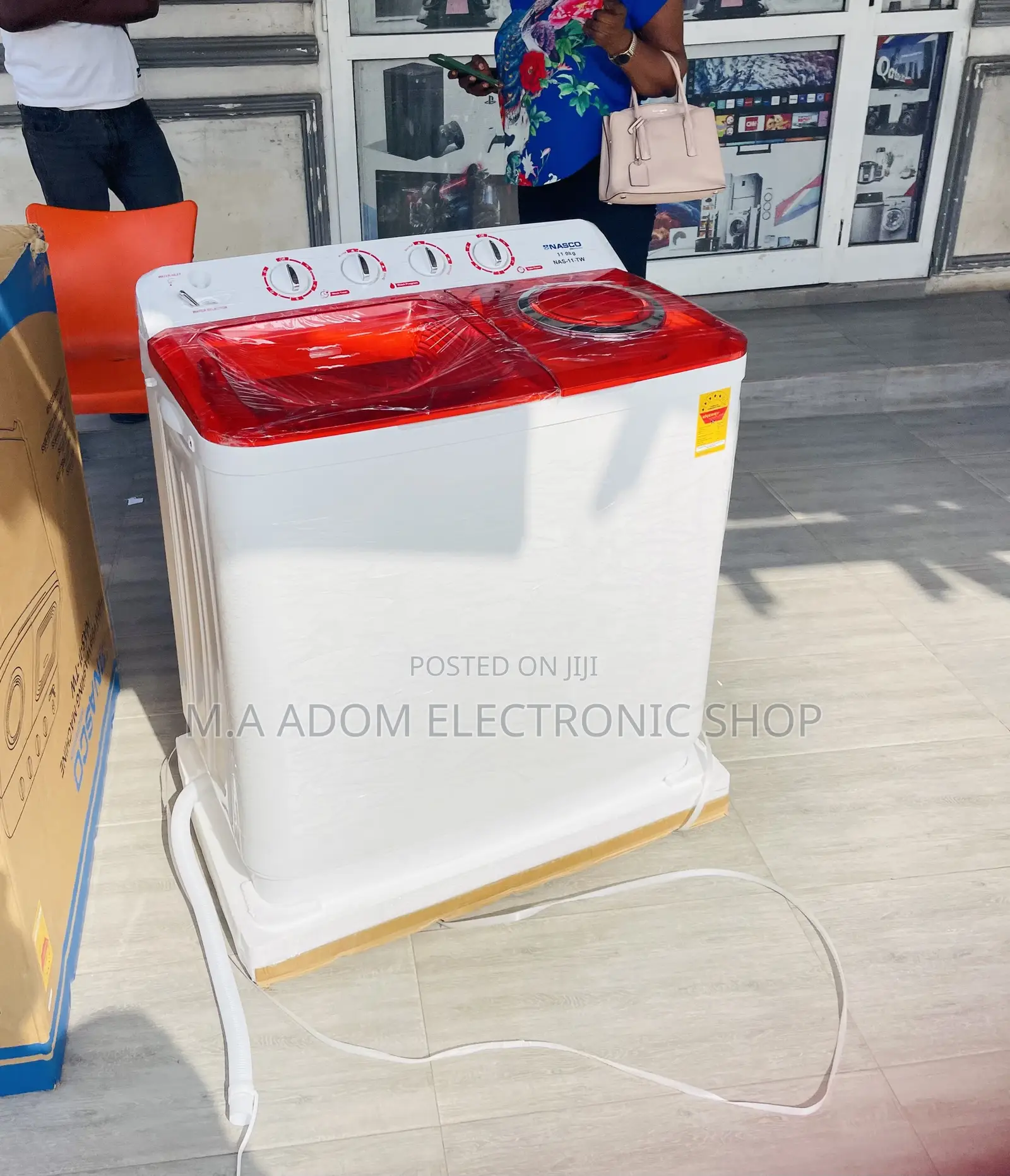 Choose Nasco 8kg Twin Tub Electric Washing Machine(White).