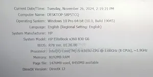 Laptop HP EliteBook 830 G6 8GB Intel Core I5 SSD 512GB