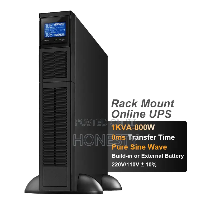 Ghana High Quality Online 1KVA Rack Mounted Ups Power Backup
