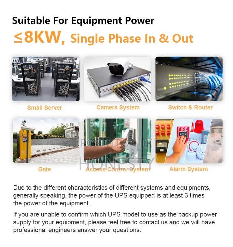 Ghana High Quality Online 1KVA Rack Mounted Ups Power Backup