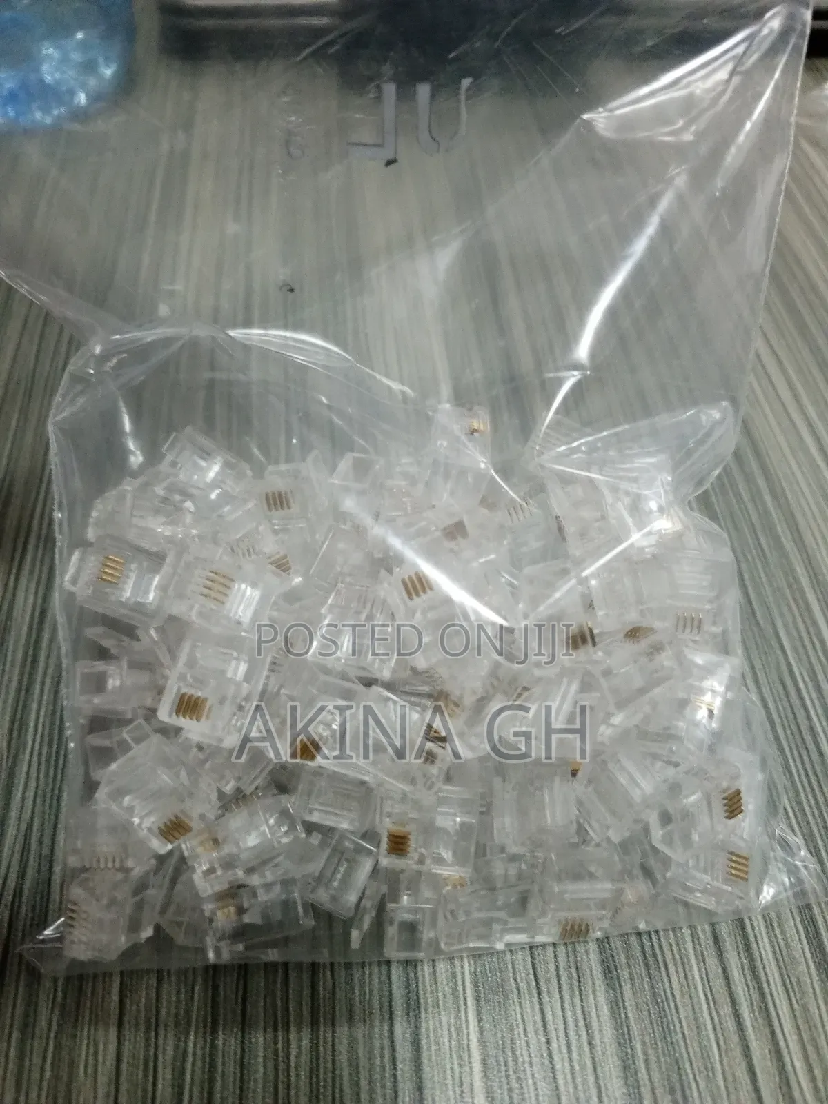 RJ11 Connectors for Telephone Cable 100 PCS 6P4C