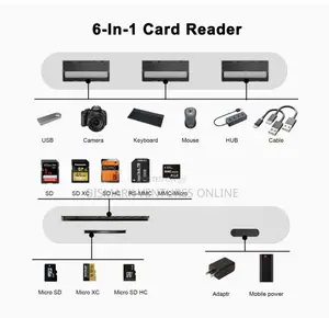 6 in 1 Usb Camera Otg Interface Adapter