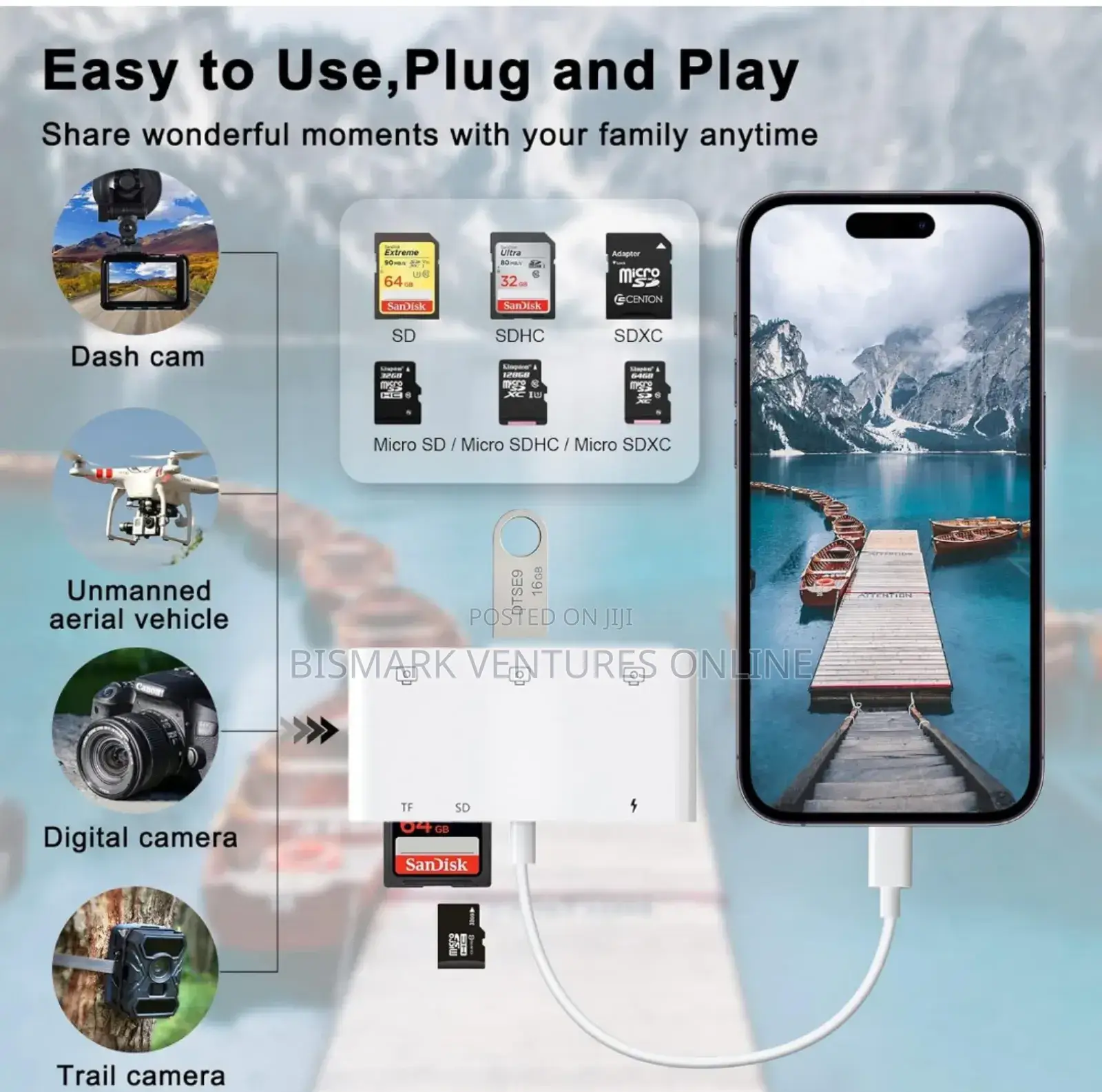 6 in 1 Usb Camera Otg Interface Adapter