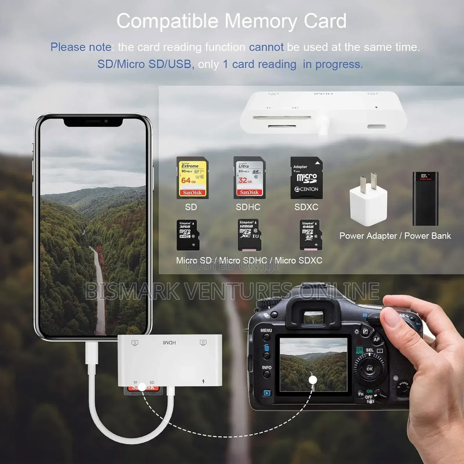 6 in 1 Usb Camera Otg Interface Adapter