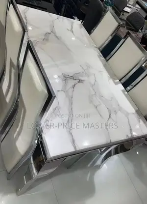 Marble 6 Dining Table Complete