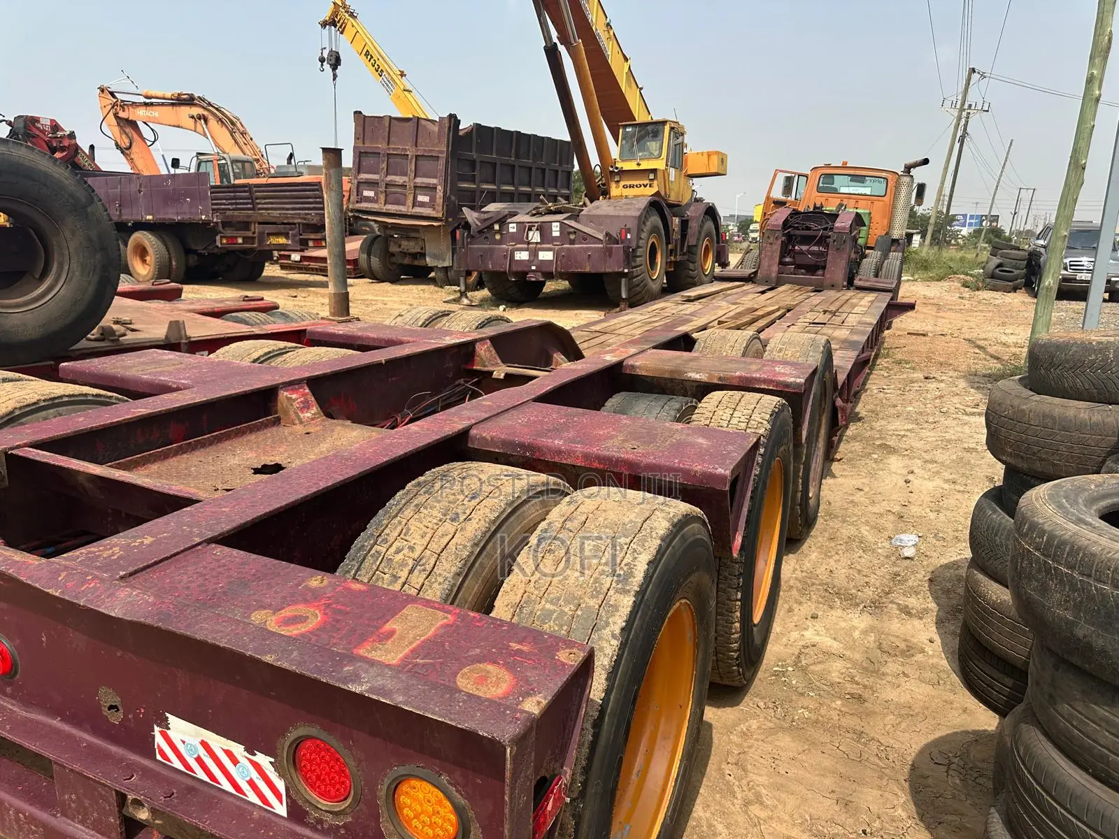 Lowbed Lowboy Trailer 50 Ton Tear Neck