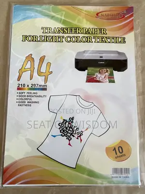 Transfer Paper for Light Colour Textiles