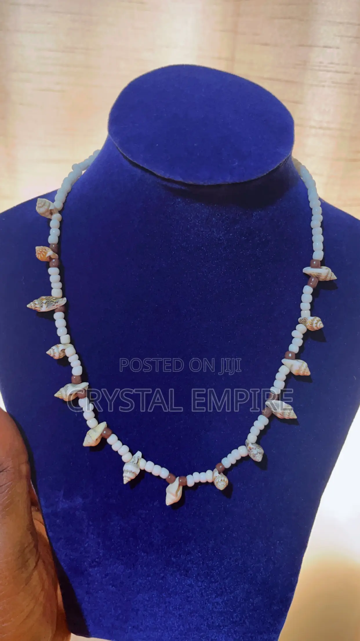 Beaded Shell Neckpiece