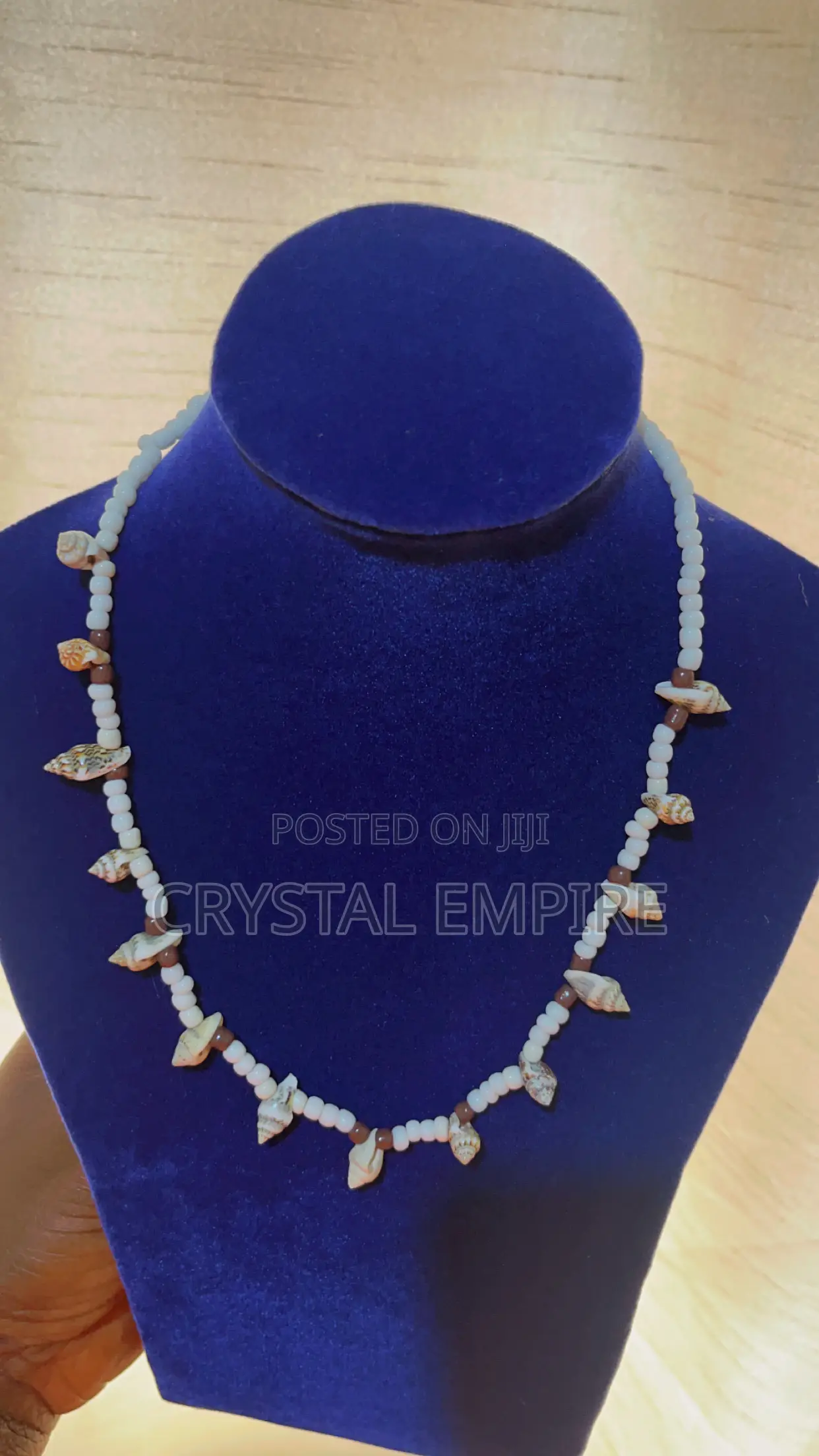 Beaded Shell Neckpiece