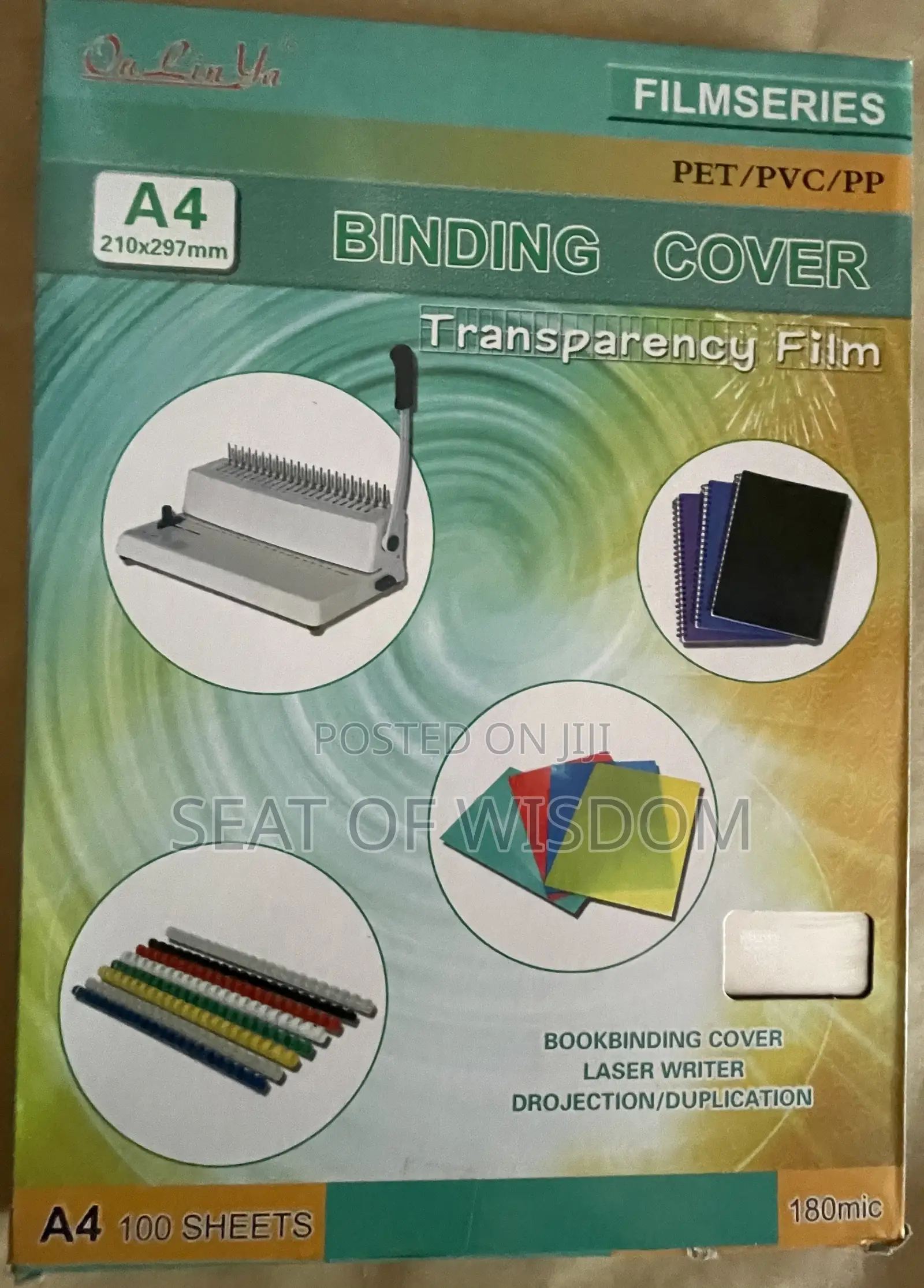 A4 PVC Binding Cover