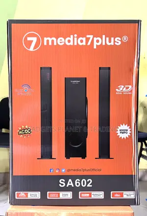 Media7plus Super Bass Bluetooth Sound Bar Woofer Set - 60w