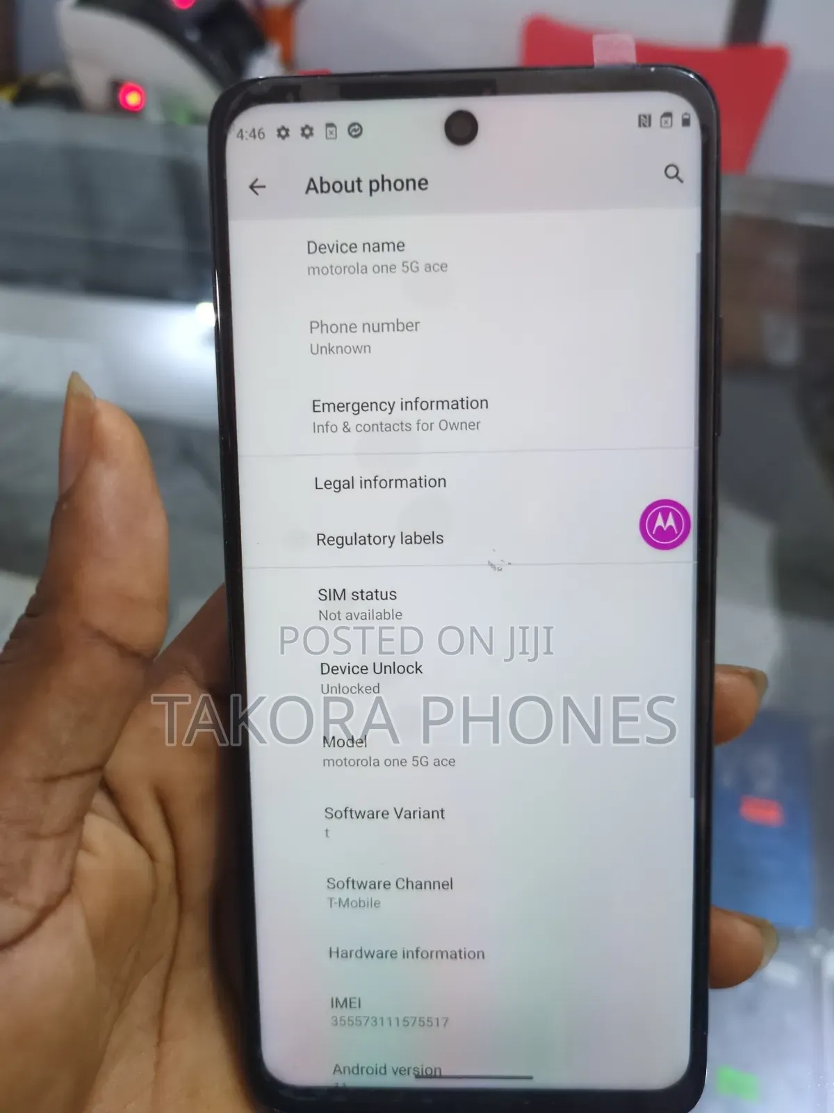 Motorola Moto One 5G Ace 128 GB Black