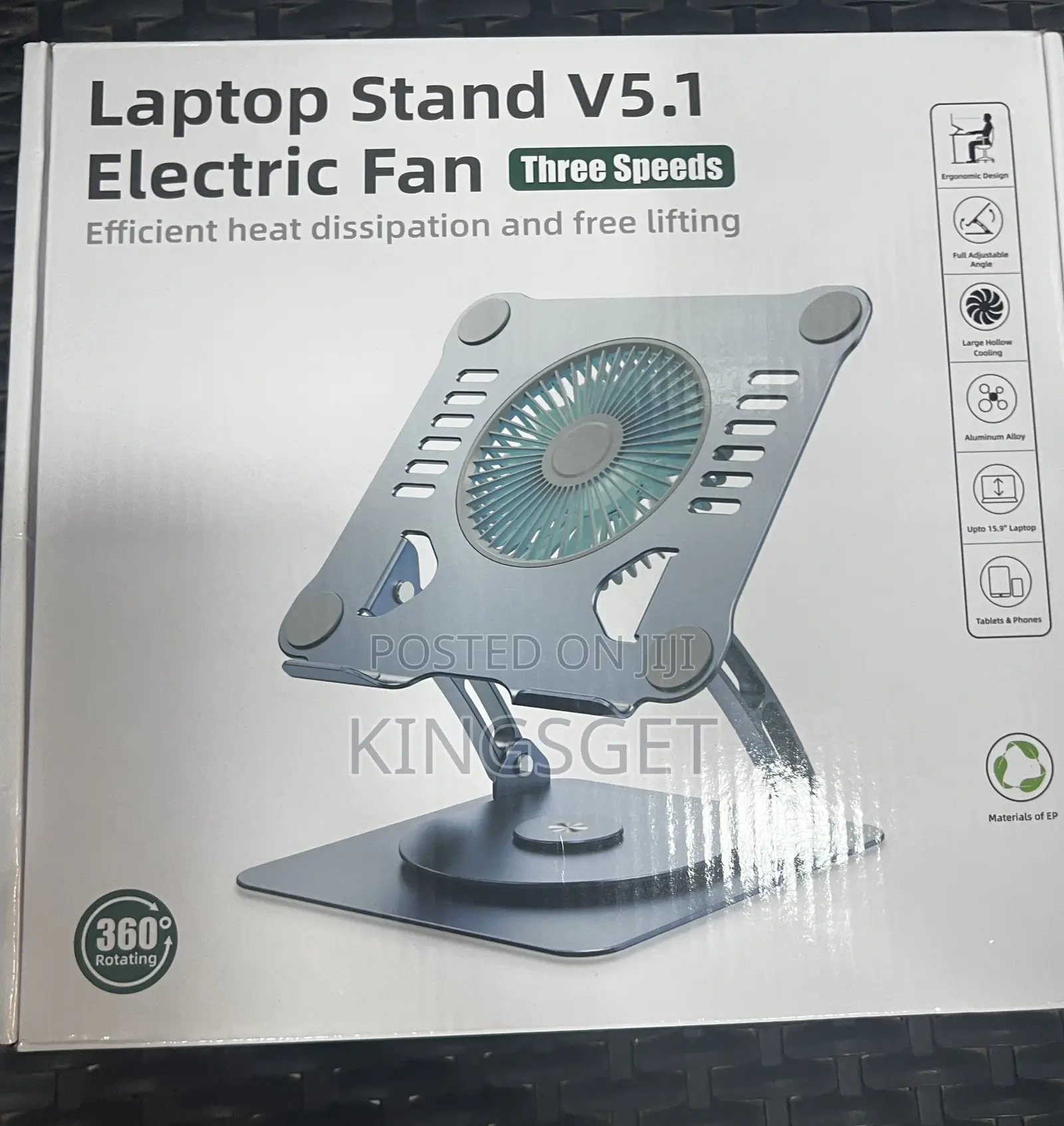 V5.1 Laptop Stand With Cooling Fan