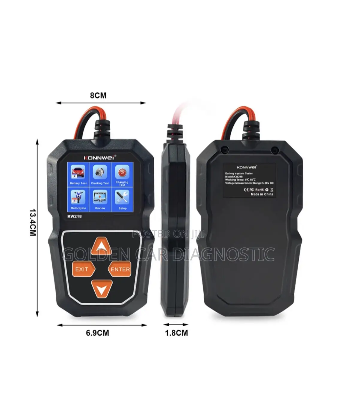 Konnwei Kw208 8v-12v Car, Solar Battery Tester