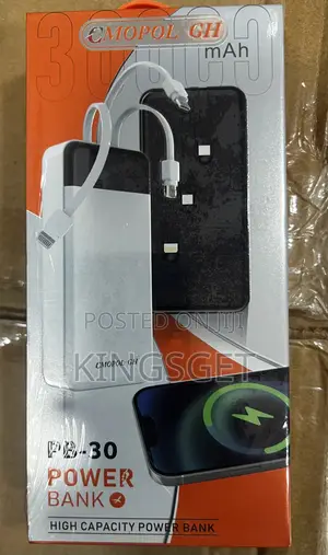 30000mah Power Bank for iPhone Type C and Normal Android