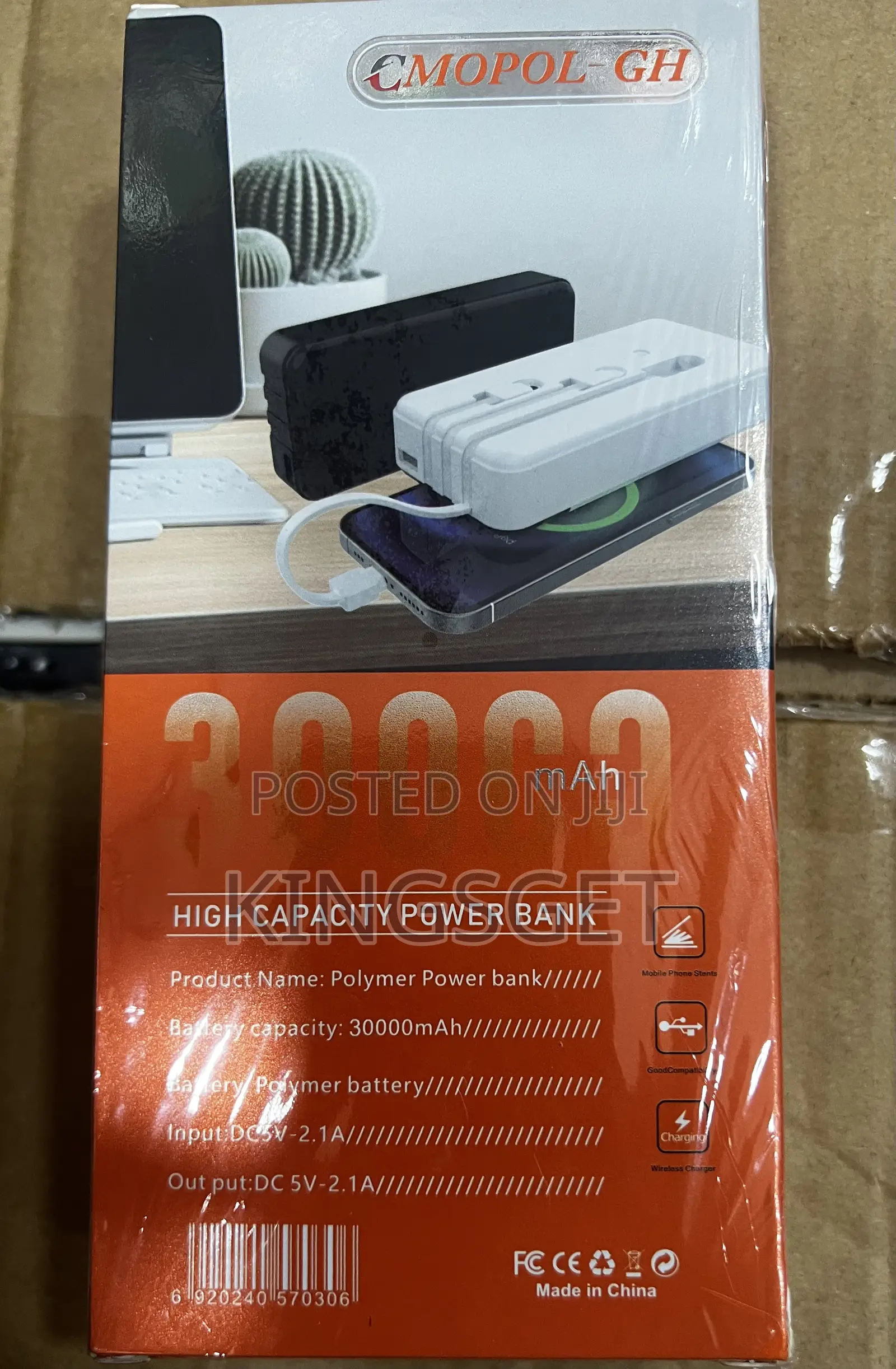 30000mah Power Bank for iPhone Type C and Normal Android