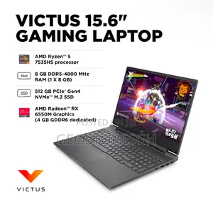 New Laptop HP Victus 15 8GB AMD Ryzen 5 SSD 512GB