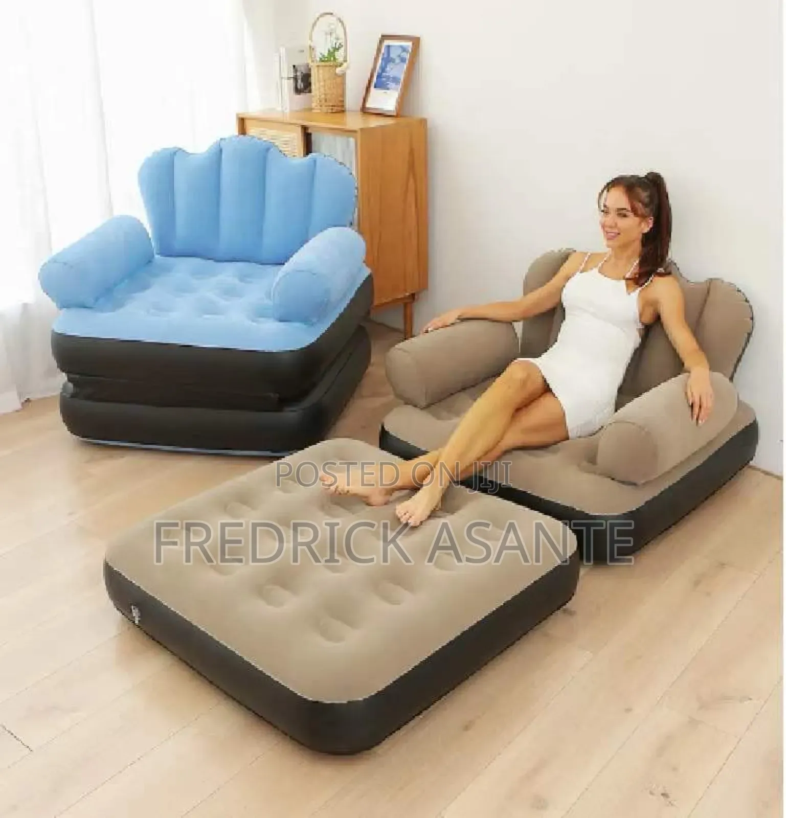 Inflatable Folding Sofa Bed With Hand Handle