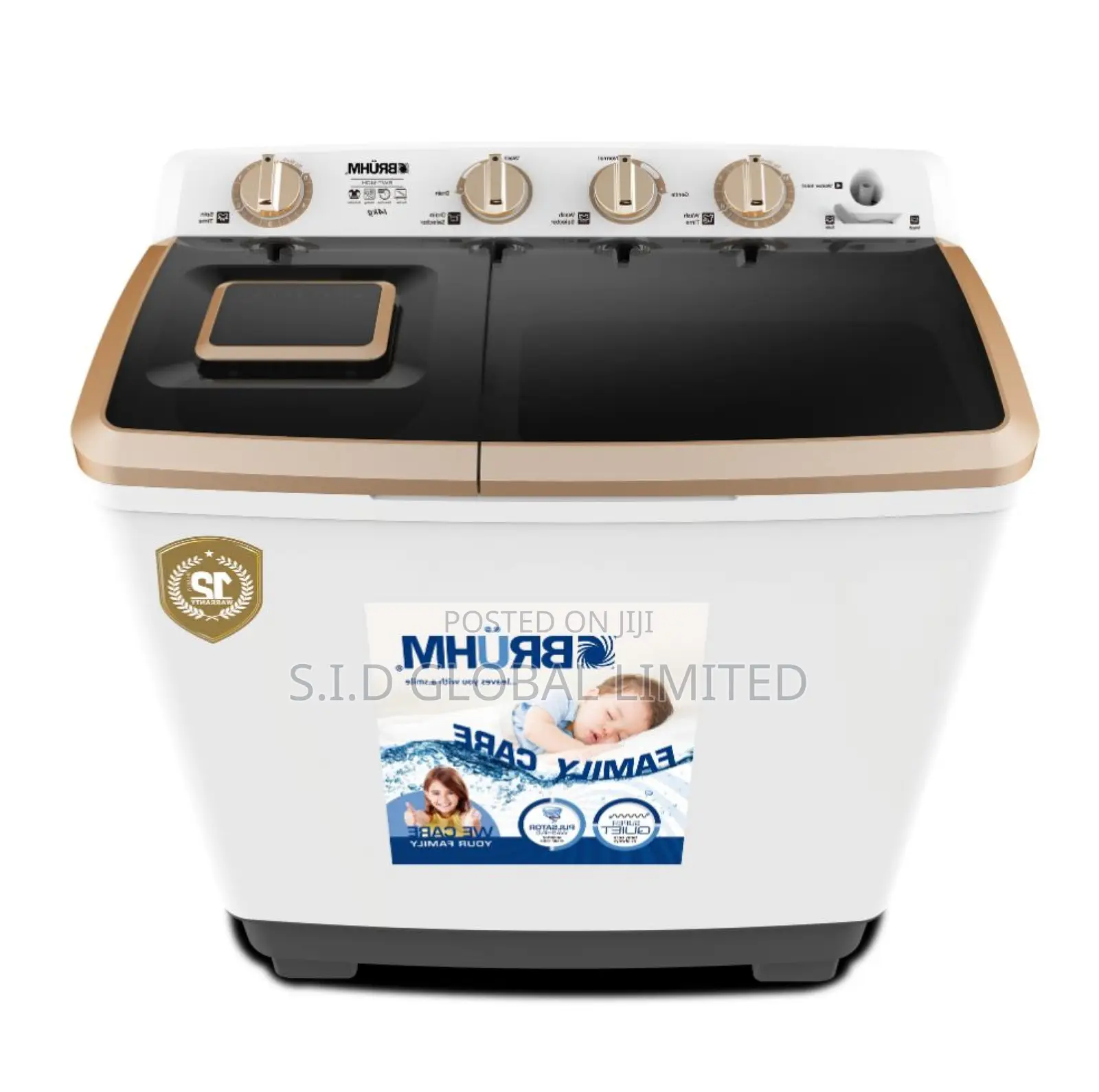 Unveil Genuine Bruhm 14kg Twin Tub Washing Machine