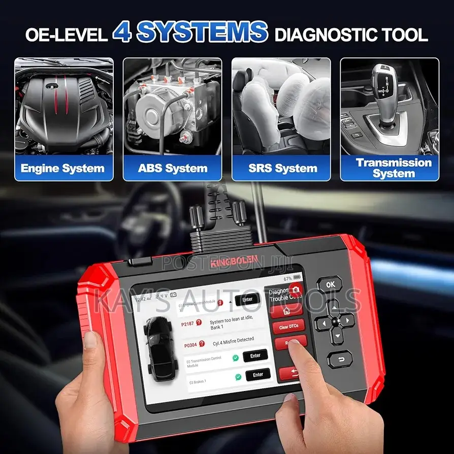 Kingbolen S800 Car Scanner 4systems, 15 Resets, Free Uodate