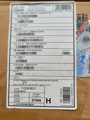 Brand New Cisco Ws-C2960x-48fps-L 4x 1g SFP Uplink