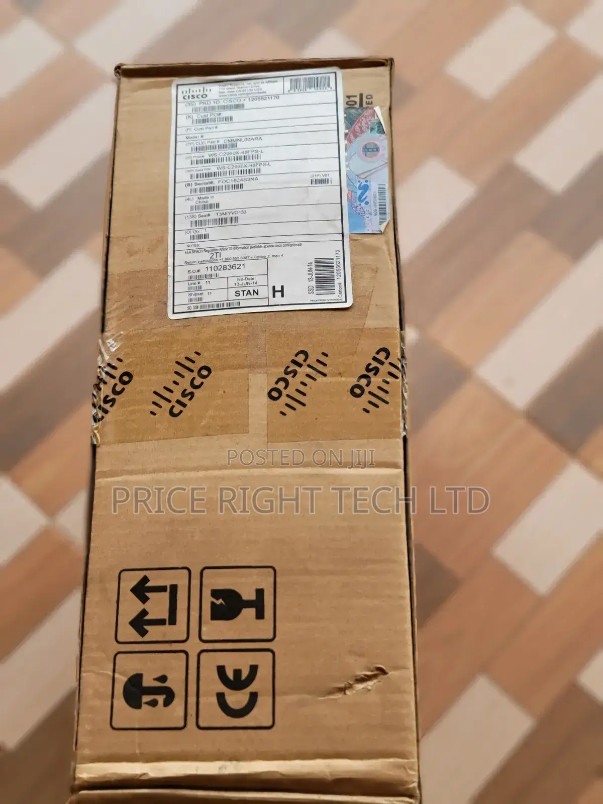 Brand New Cisco Ws-C2960x-48fps-L 4x 1g SFP Uplink