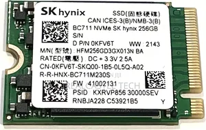Skhynix 256GB Nvme Pcie M.2 30mm SSD