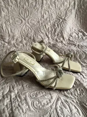 Nude Block Sandal Heel