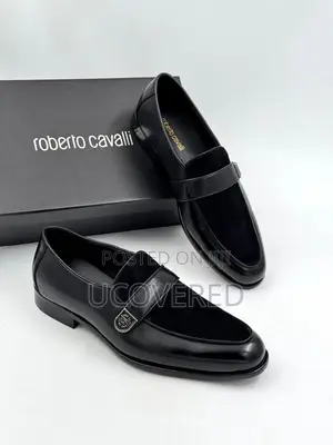 Roberto Cavalli Men’S Suede/Leather Shoe