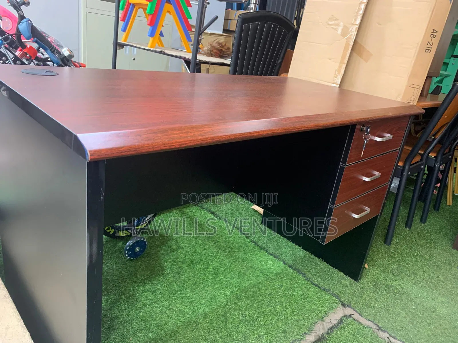 Office Table With Attached Drawer