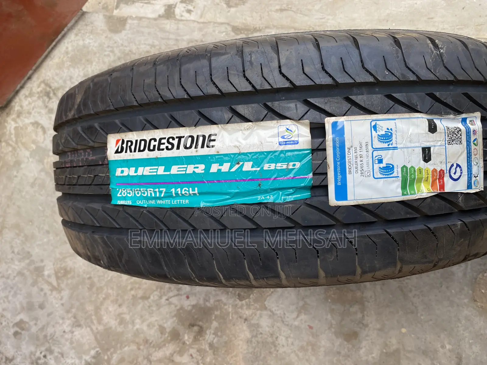 285/65r17 Bridgestone Dueler H/L 850 116h