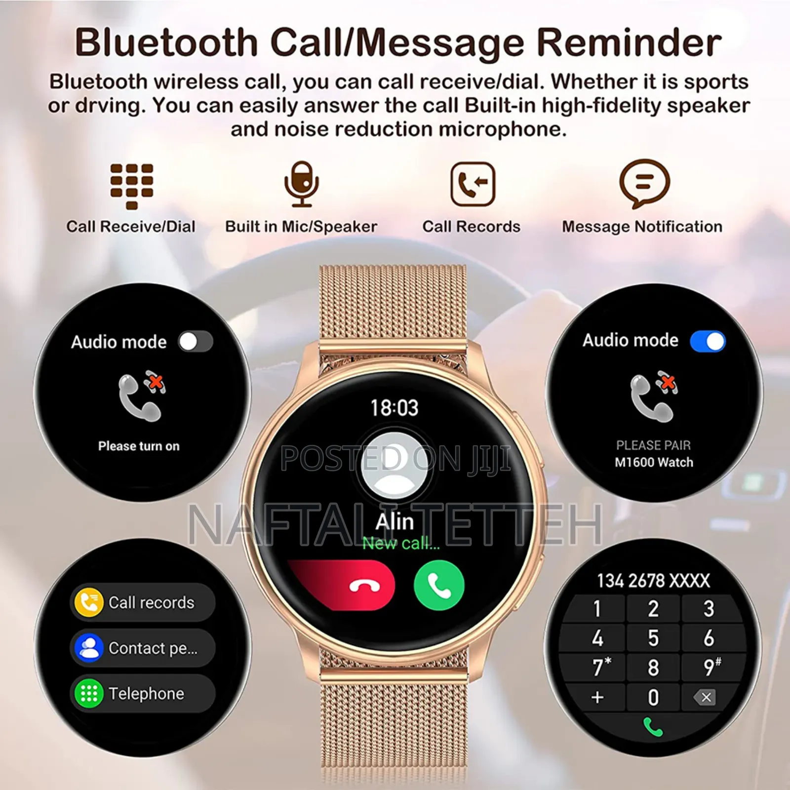 Mevaden Y22 Ladies Bluetooth Smartwatch
